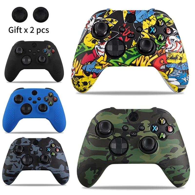 Gaming Setup Accessories Xbox - Coque en silicone souple pour manette