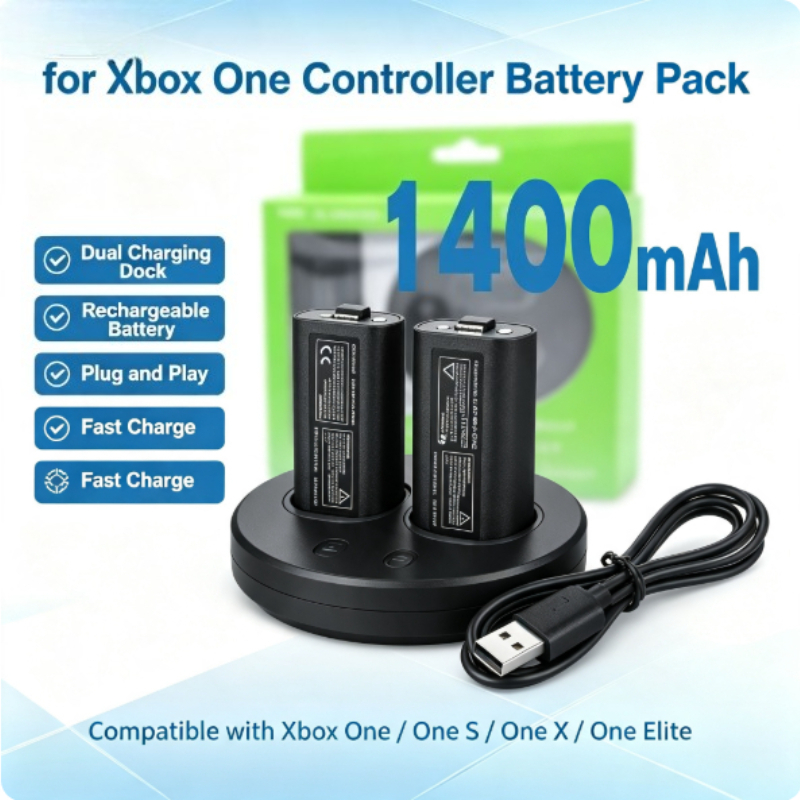 Gaming Setup Accessories Xbox - Batterie intégrée pour manette Xbox Series