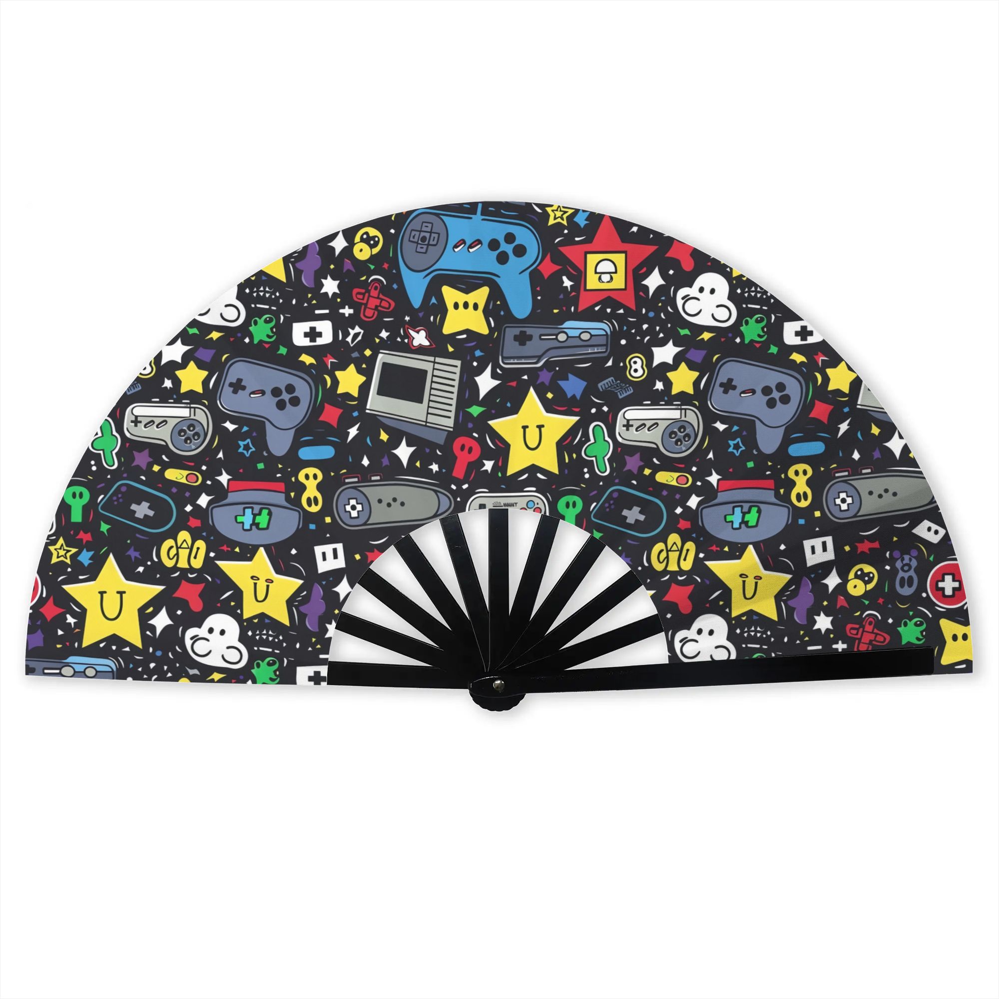 Gaming Hand Accessories - Ventilateur pliable en tissu polyester pour