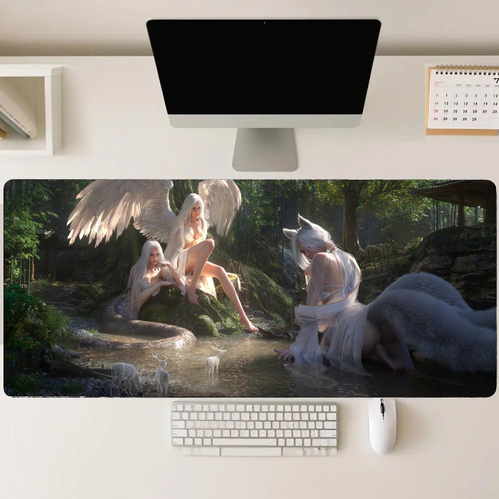 Tapis de jeu Forest Girl, tapi - Gaming Accessories Pc Setup avis et prix