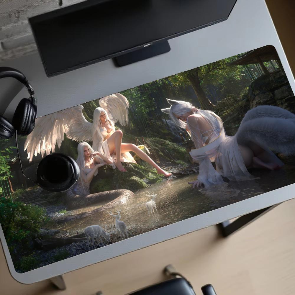 Tapis de jeu Forest Girl, tapi - Gaming Accessories Pc Setup avis et prix