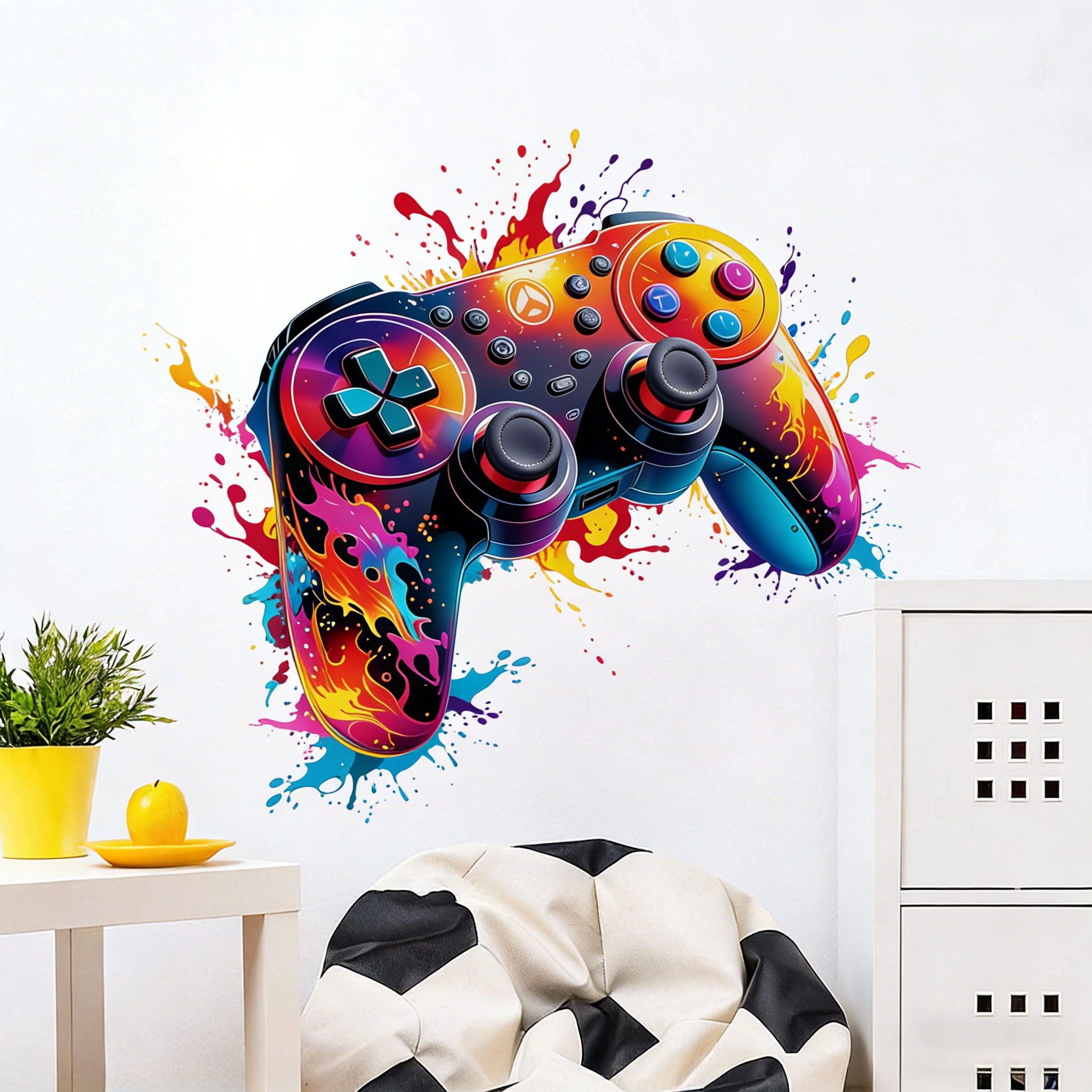 Autocollant mural pour manette - Accessories For Your Gaming Room avis et prix