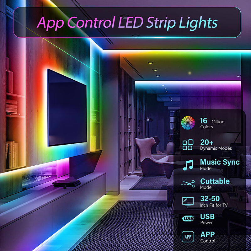Bande LED USB RGB SMD3535 avec - Gaming Accessories For Bedroom avis et prix