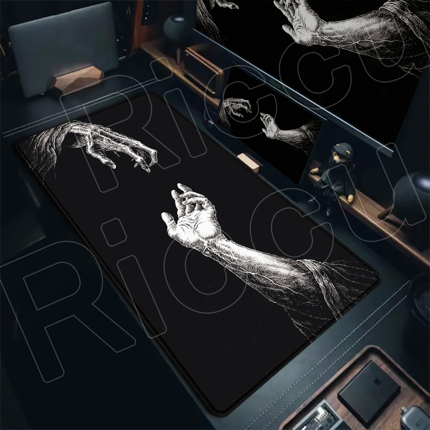 Grand tapis de souris gothique - Gaming Hand Accessories avis et prix