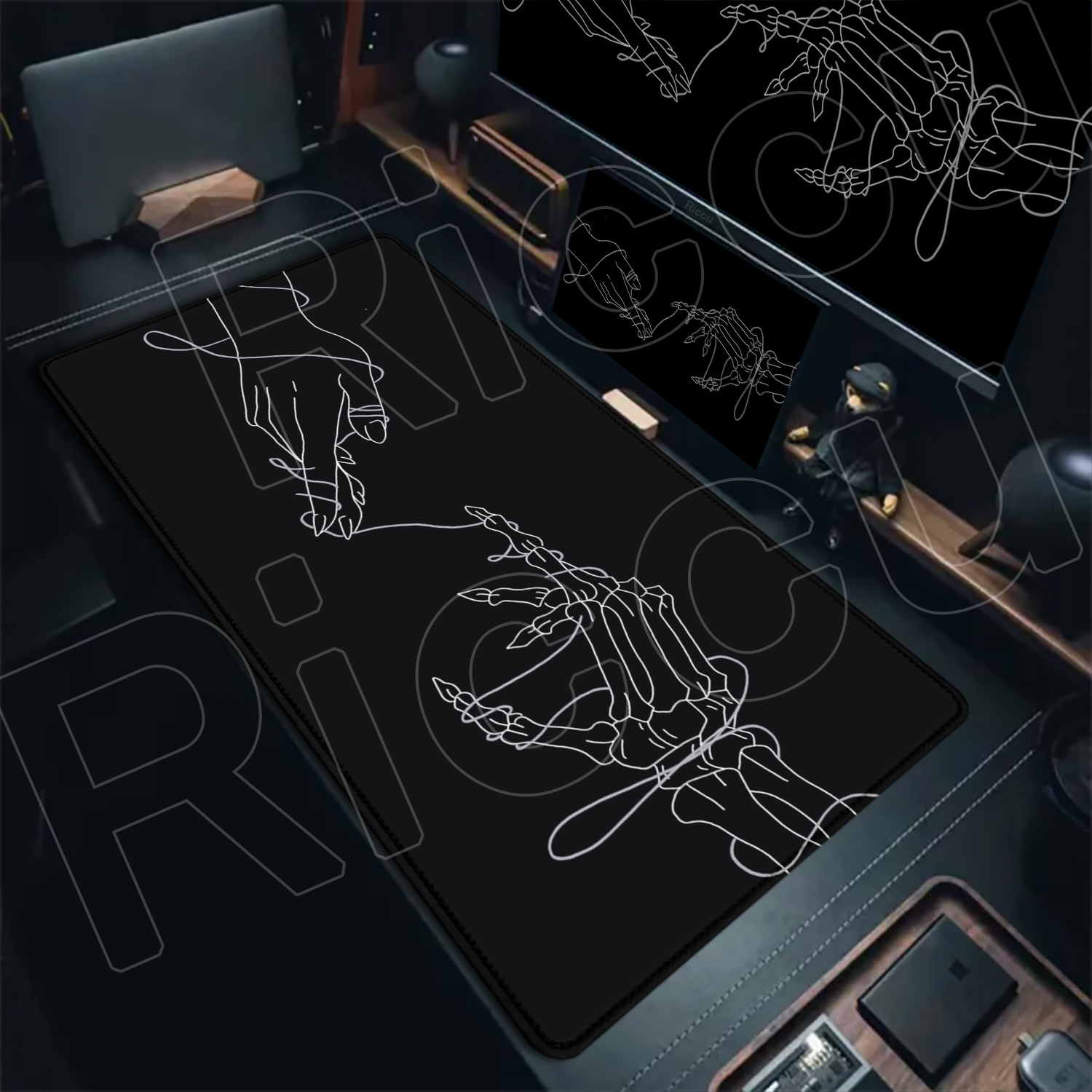 Grand tapis de souris gothique - Gaming Hand Accessories avis et prix